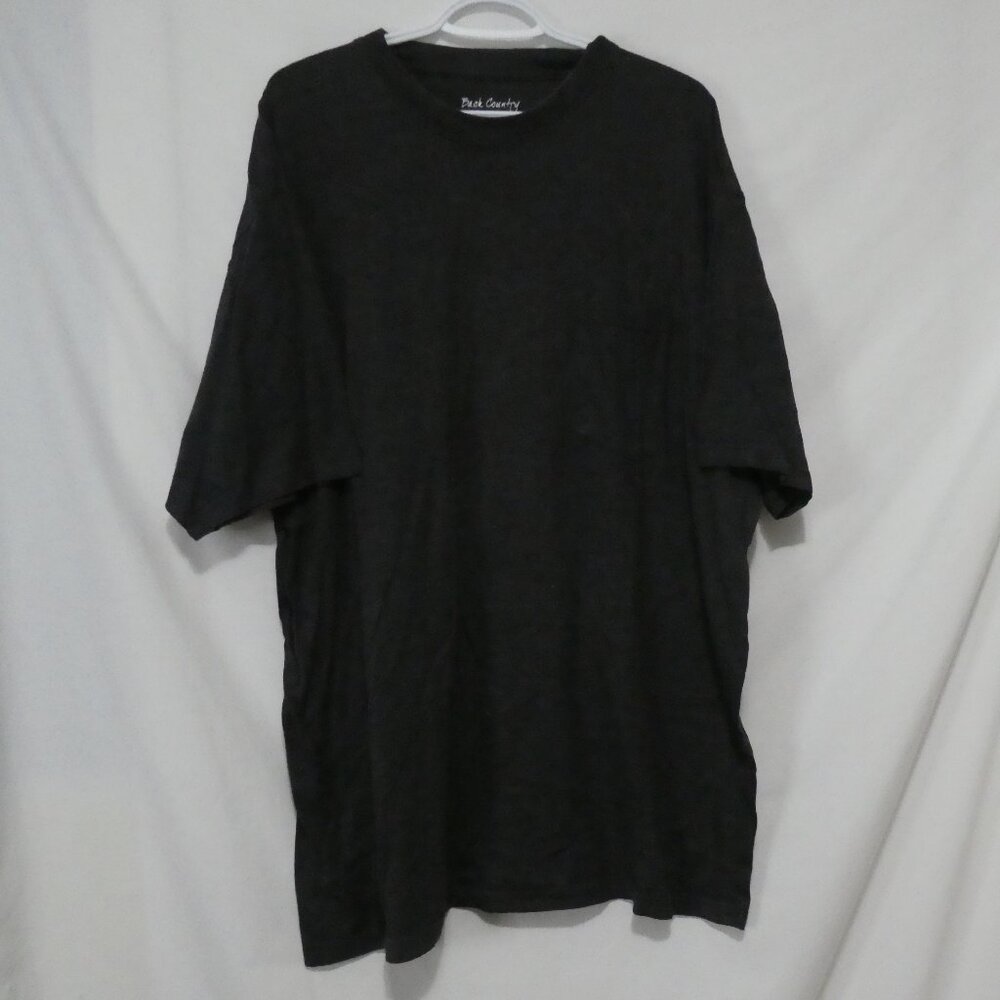 BACK COUNTRY | 2XT | Heather Black Short Sleeve Tee / T-Shirt | Chest Pocket